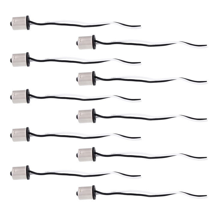1156 Single Contact Style 2-Wire Tail Light Socket Plug Adapter (10 Pcs) - View 1