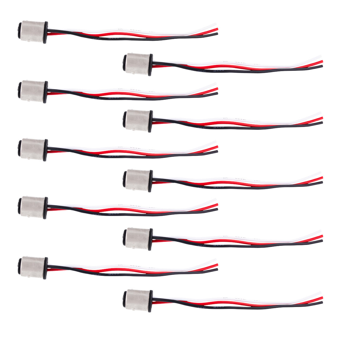 1157 Double Contact Stlye 3-Wire Tail Light Socket Adapter (10 Pcs) - View 1