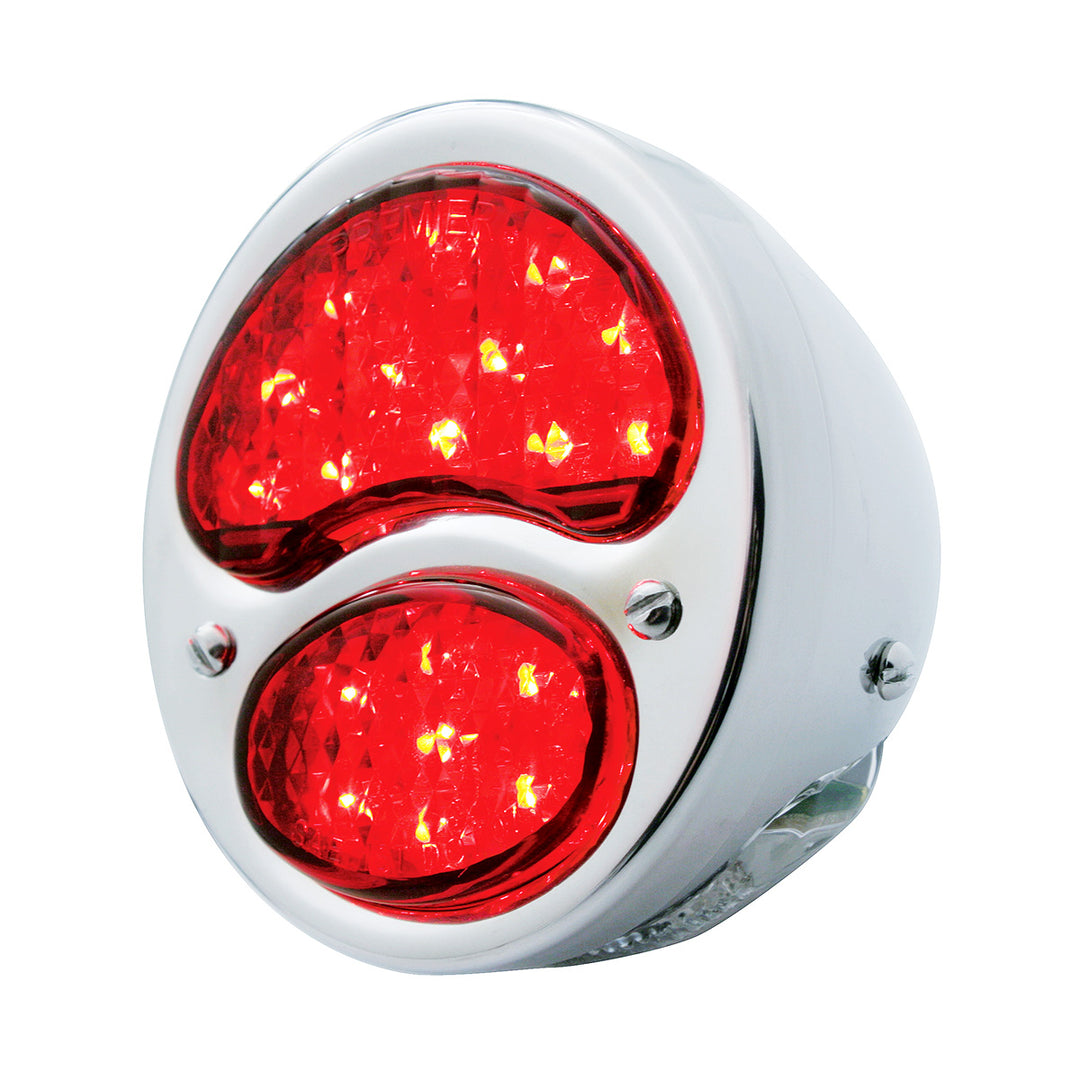 19 LED 12V With 4 LED License Plate Light Polished Stainless Steel Tail Light For 1928-31 Ford Car - L/H - View 1