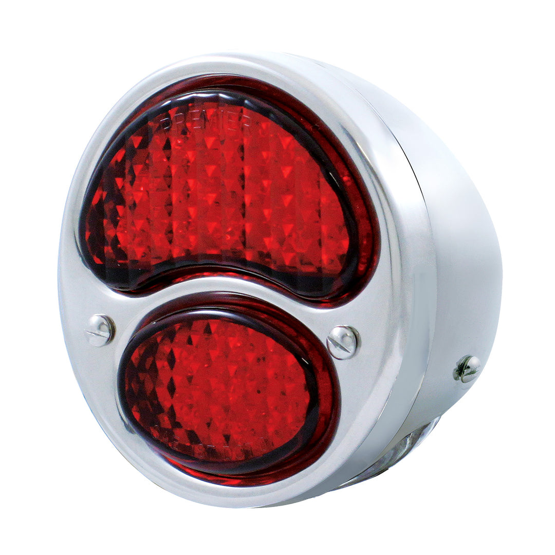 19 LED 12V With 4 LED License Plate Light Polished Stainless Steel Tail Light For 1928-31 Ford Car - L/H - View 2