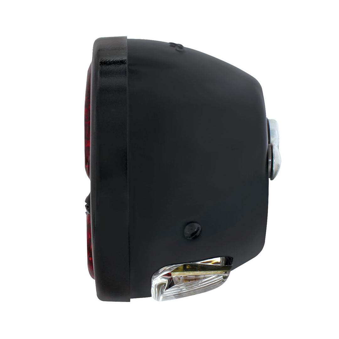 19 LED 12V Tail Light Assembly With 4 LED LP Light, Black Housing, &amp; Rim For 1928-31 Ford Model A - L/H - View 2