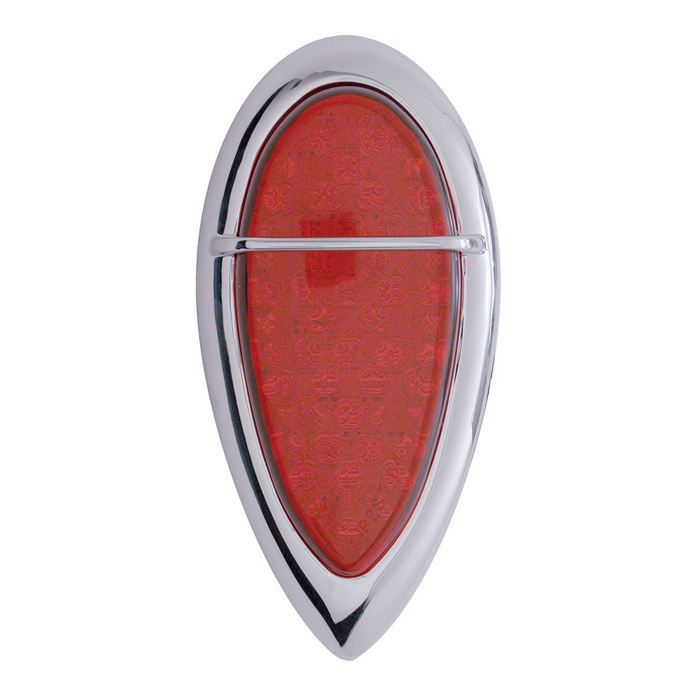 51 LED Tail Light With Flush Mount "Baby Zephyr" Style Bezel For 1938-39 Ford Car - View 2