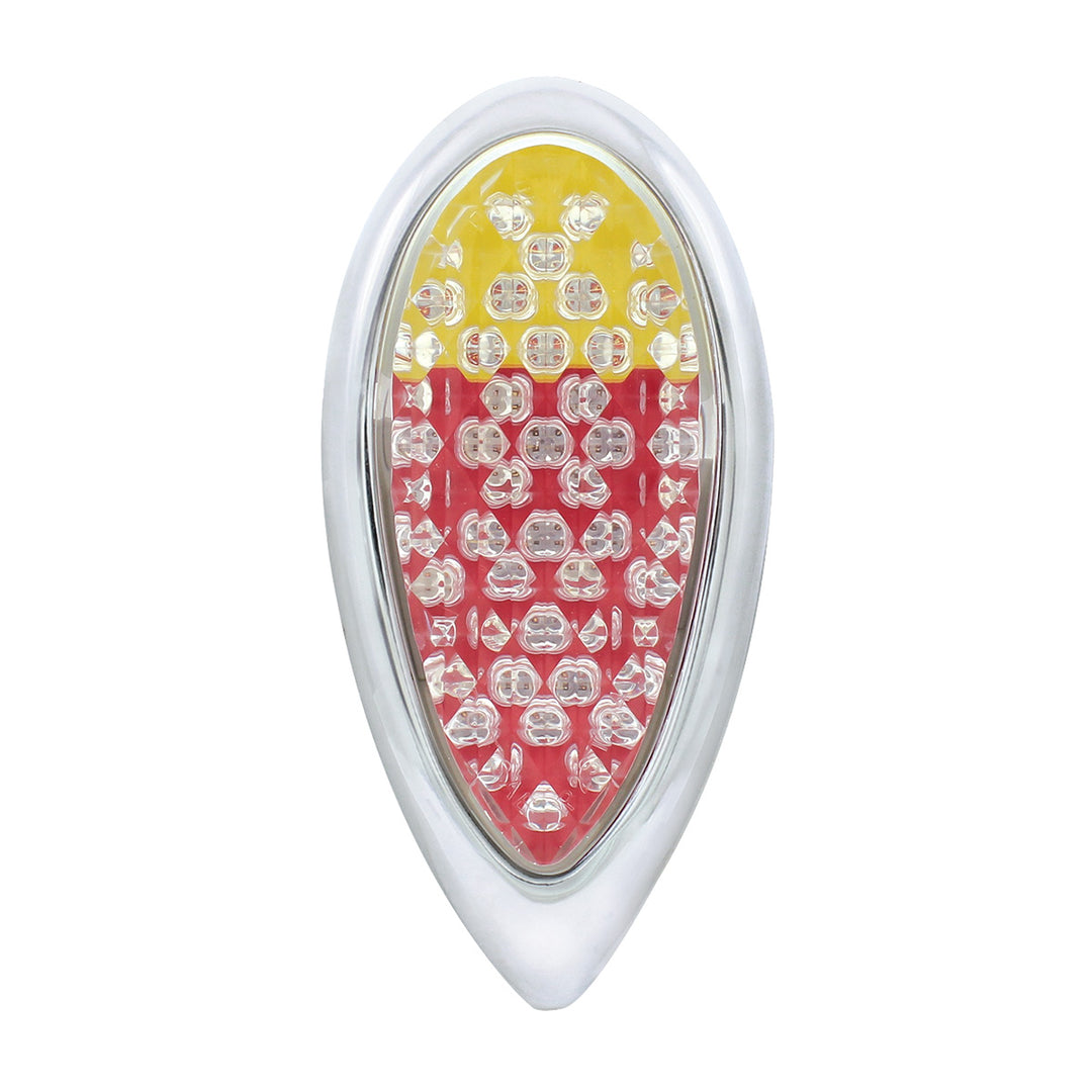 51 LED Tail Light With Chrome Flush Mount Bezel For 1938-39 Ford Car-Clear Lens - View 1