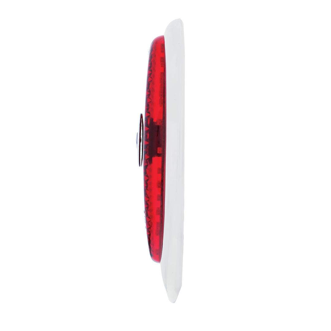 23 LED Tail Light With Chrome Flush Mount Bezel For 1938-39 Ford Car-Red Lens With Blue Dot - View 4