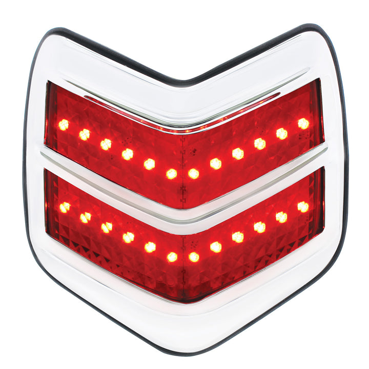 24 LED Tail Light With Chrome Bezel &amp; Flush Mount For 1940 Ford Car - View 1