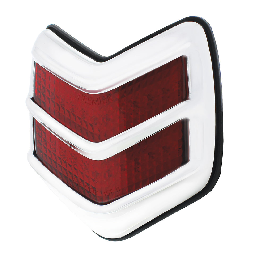24 LED Tail Light With Chrome Bezel &amp; Flush Mount For 1940 Ford Car - View 3
