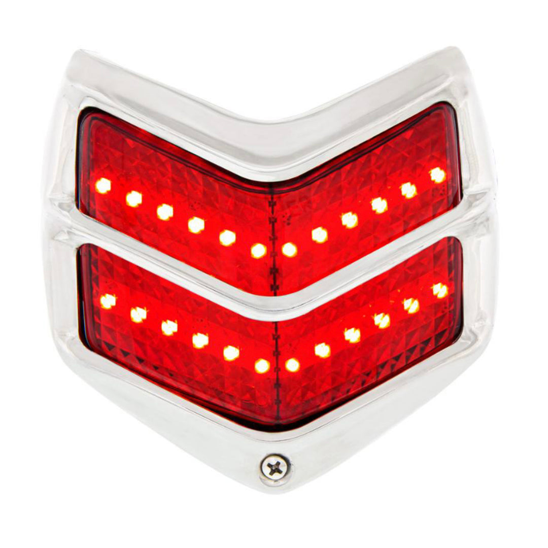 24 LED Tail Light Assembly With Black Housing &amp; Stainless Steel Rim For 1940 Ford Car - View 1