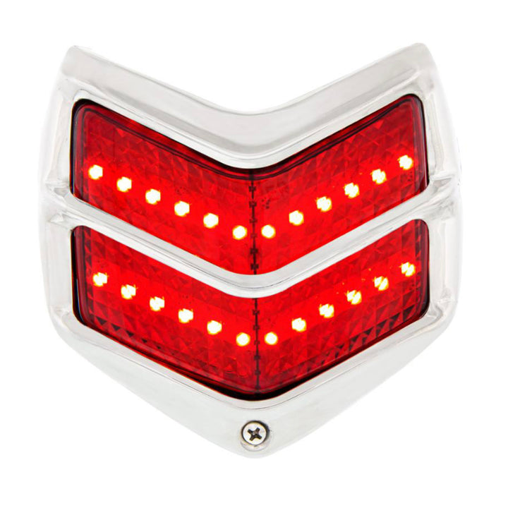 24 LED Tail Light Assembly With Black Housing &amp; Stainless Steel Rim For 1940 Ford Car - View 1