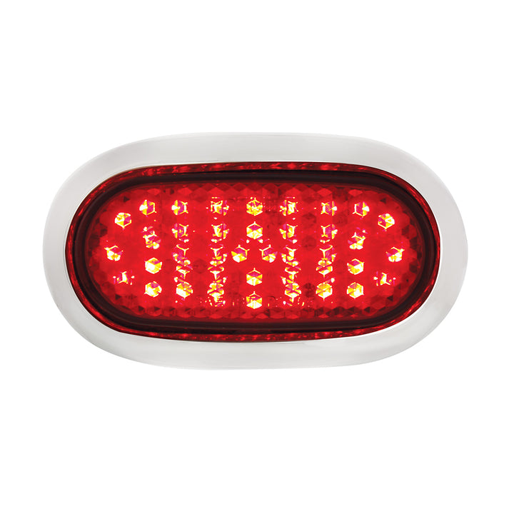 40 LED Chrome Flush Mount Tail Light For 1942-48 Ford Car, Red Lens - View 3