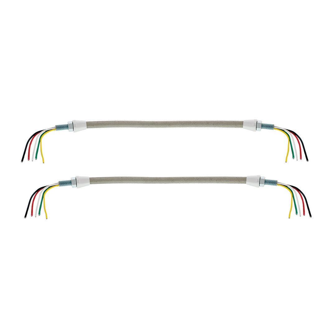 12-3/4" Braided SS Headlight Conduit With 5 Wires For 1928-1932 Ford Car/Truck (Pair) - View 1