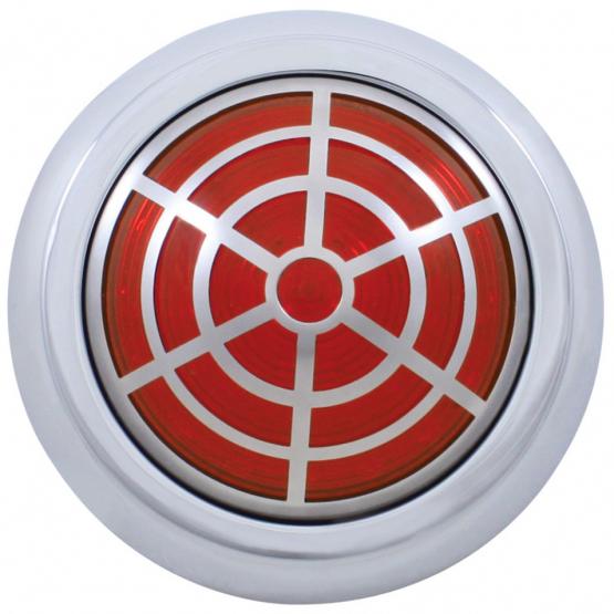 41 LED 1950 Pontiac Style Tail Light With Spider Web Style Bezel - View 1