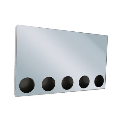 20" REAR CENTER PANEL W/ 5 - 4" LIGHT HOLES - BOXED EDGE