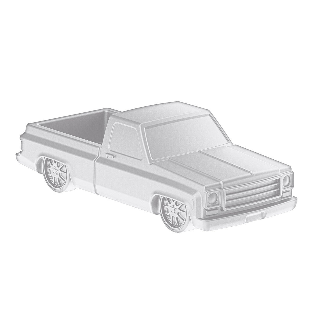 Solid Die-Cast 1973-1987 Chevrolet Truck Style Paper Weight-Pearl White | Semi Truck