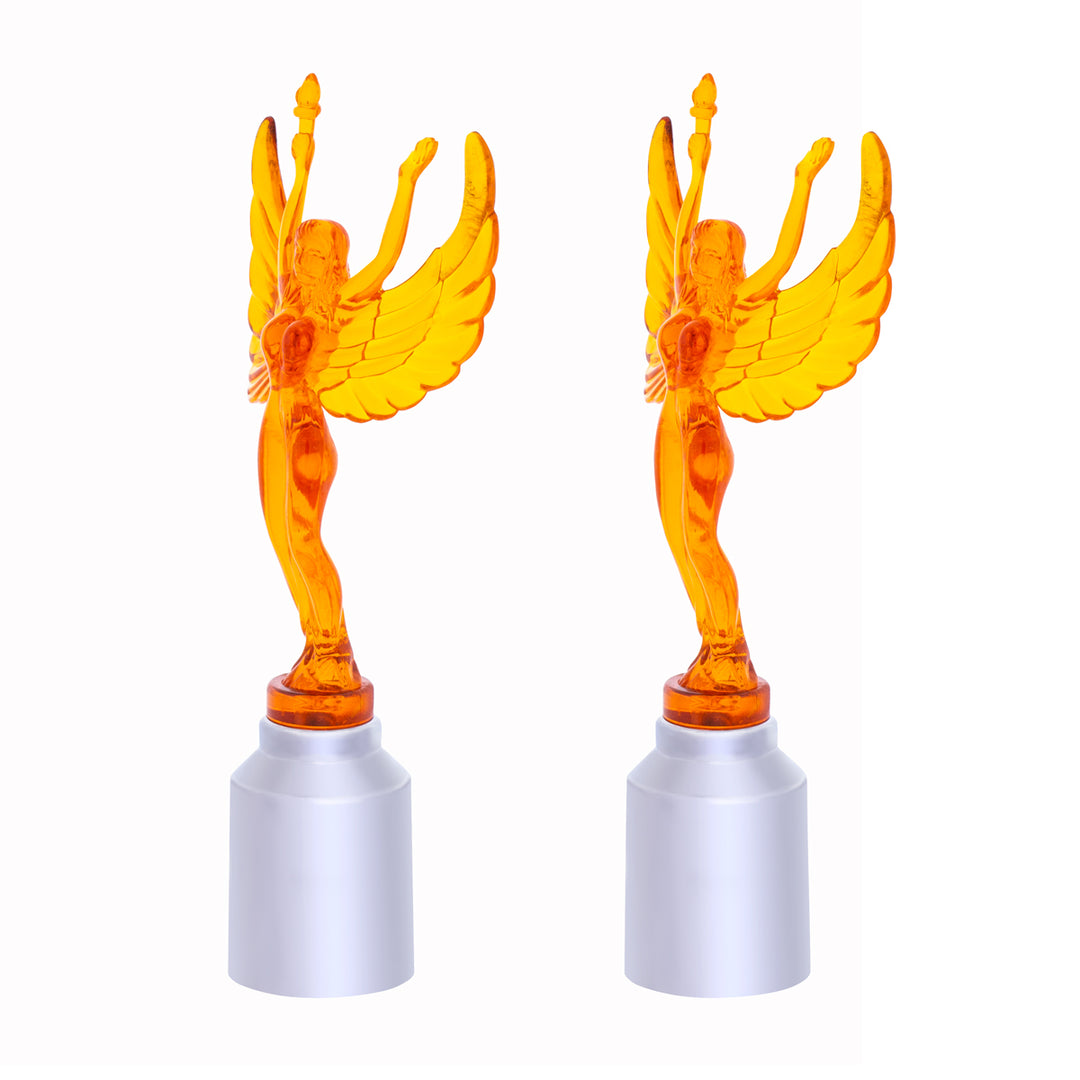 Flying Goddess Bumper Guide Tops – Amber (2-Pack) | Semi Truck