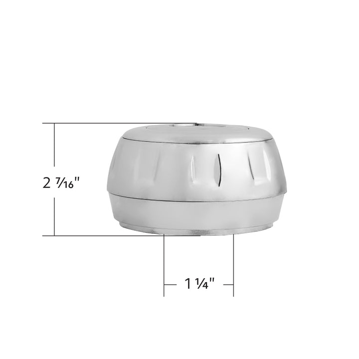 Chrome Steering Wheel Hub &amp; Horn Button Kit For 2000 or Older Navistar International | Semi Truck