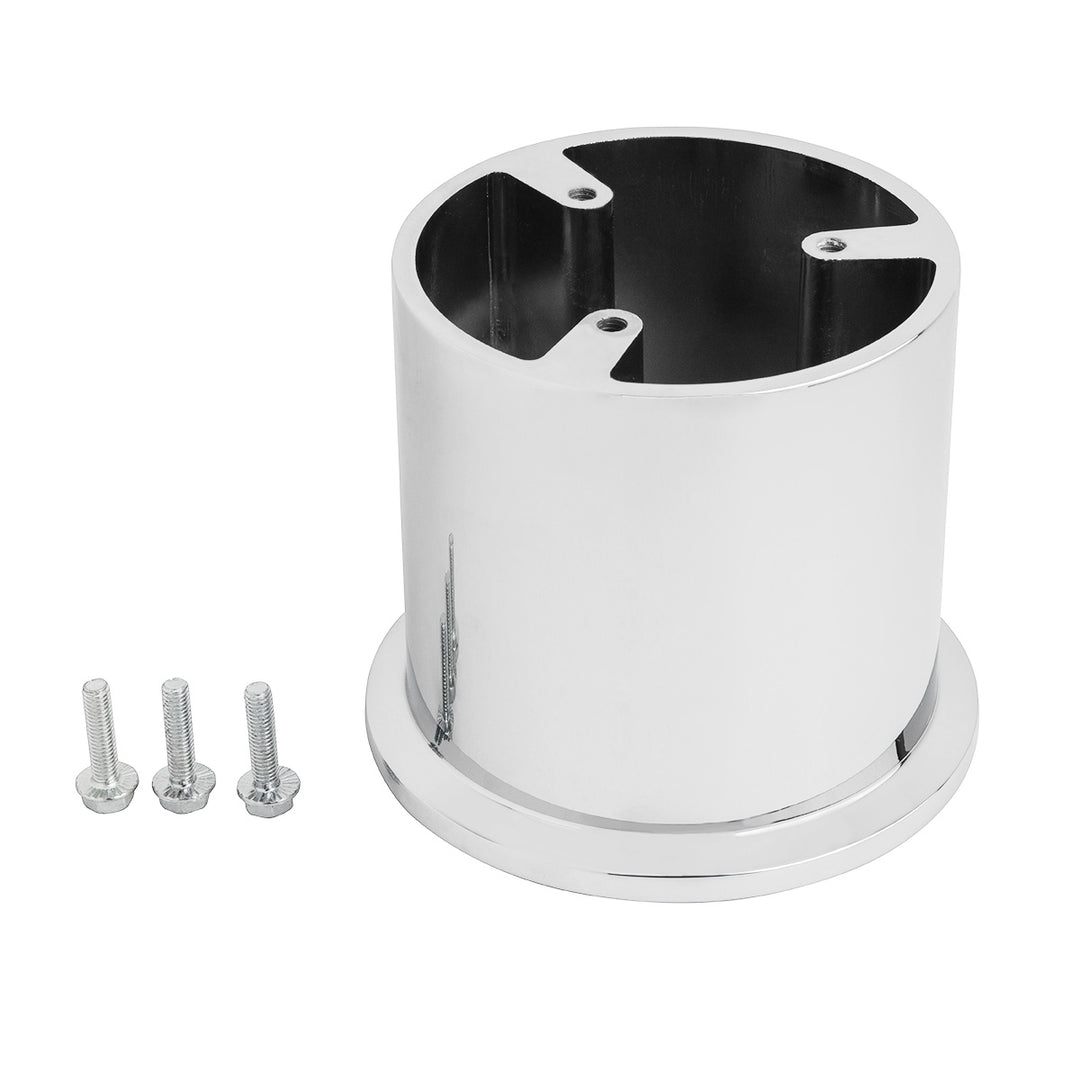 Chrome Steering Wheel Hub For 2007+ Freightliners | Semi Truck