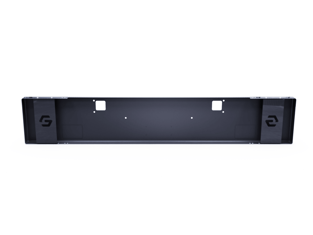 Kenworth W900L Extended Hood Set Back Axle Bumper (Step + Tow Holes)