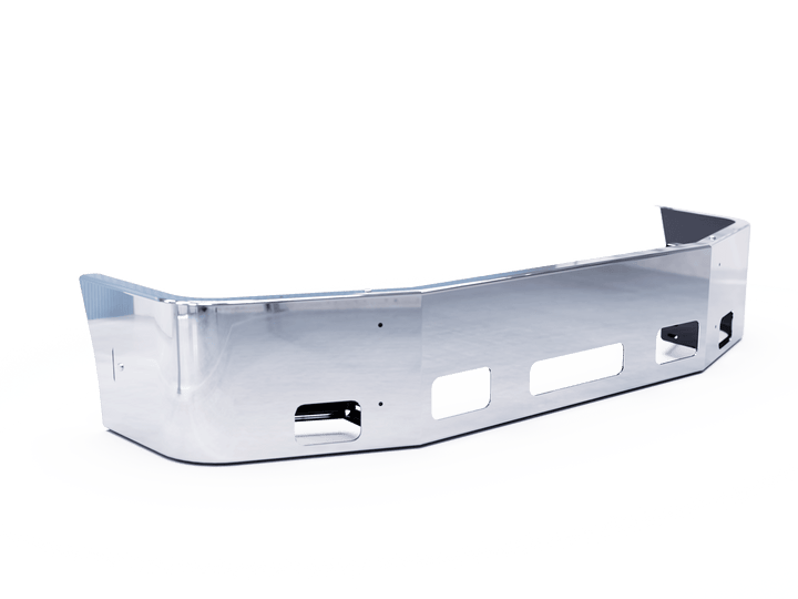 2002-2011 Peterbilt 387 Set Back Axle Bumper (Light + Step + Tow Holes)